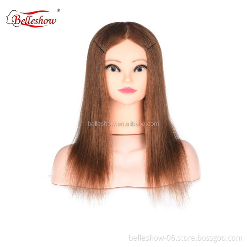 Hot sell wholesale 100% human hair natural  cuticle aligned human hair wig model cheap nature color  wig modle